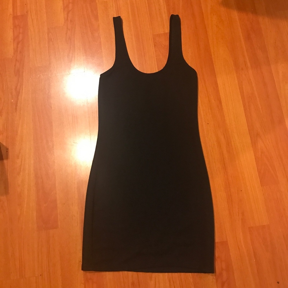 Tight fitted black dress