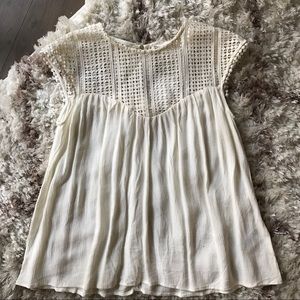 H&M cream lace top