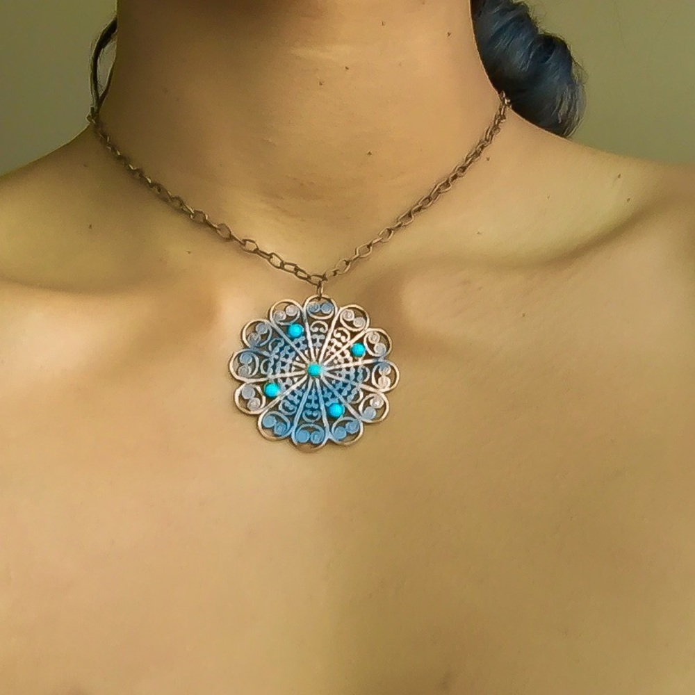  Sale ⚜️Handmade Bohemian Pendant Choker⚜️ - Picture 3 of 5