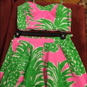 NWOT Pink Pout Flamenco Two Piece Set - Sz 8