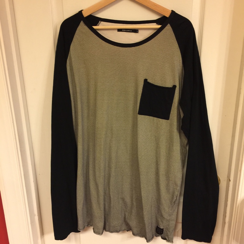 KR3W Denim Co Striped Longsleeve Tee