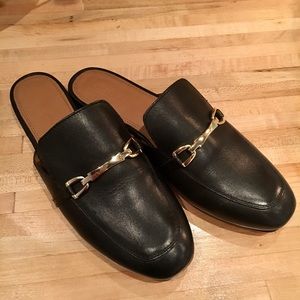 ASOS MOVIE Leather Mule Loafers