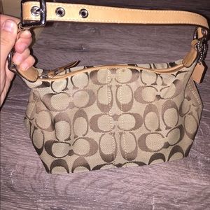 Coach small monogram shoulder bag