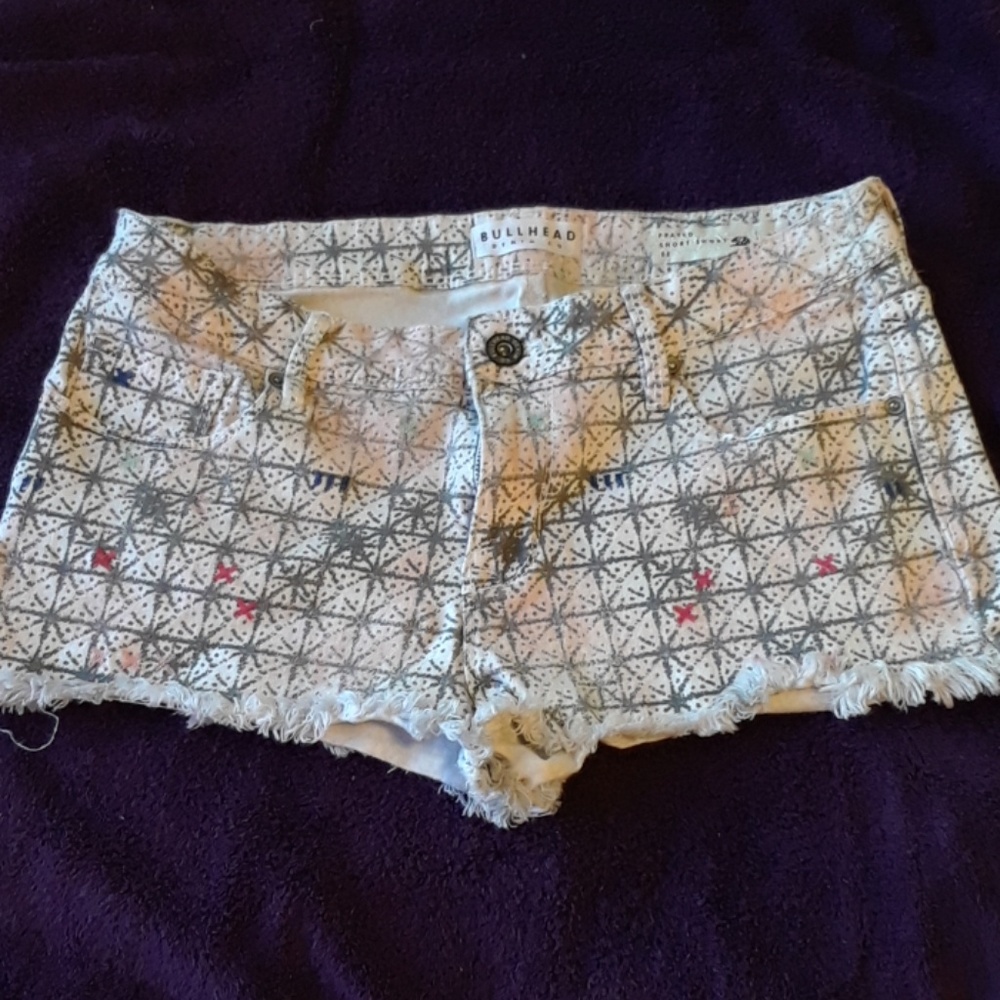 Bullhead frayed shorts,  like new