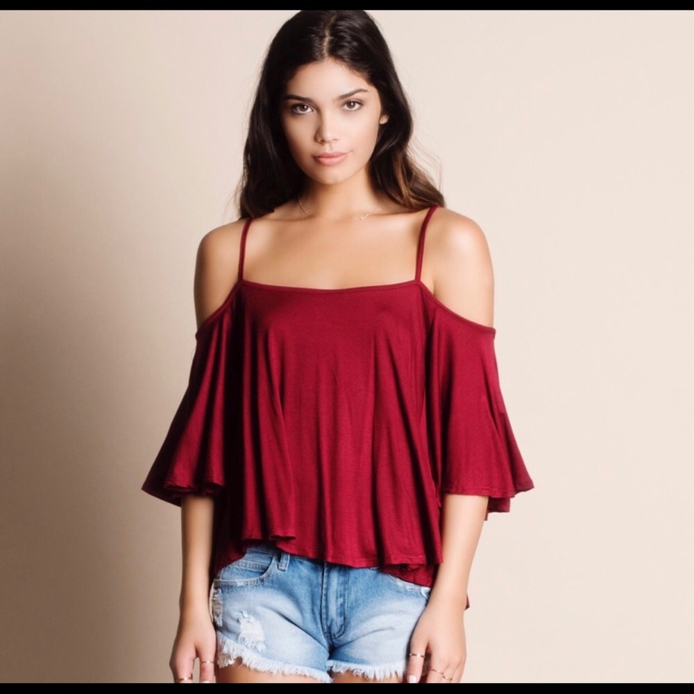 Cold Shoulder Strappy Top