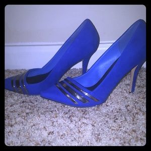 Blue Suede Stillettos