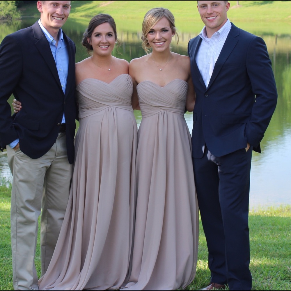 Allure Bridal Bridesmaids Dress Beige Mocha