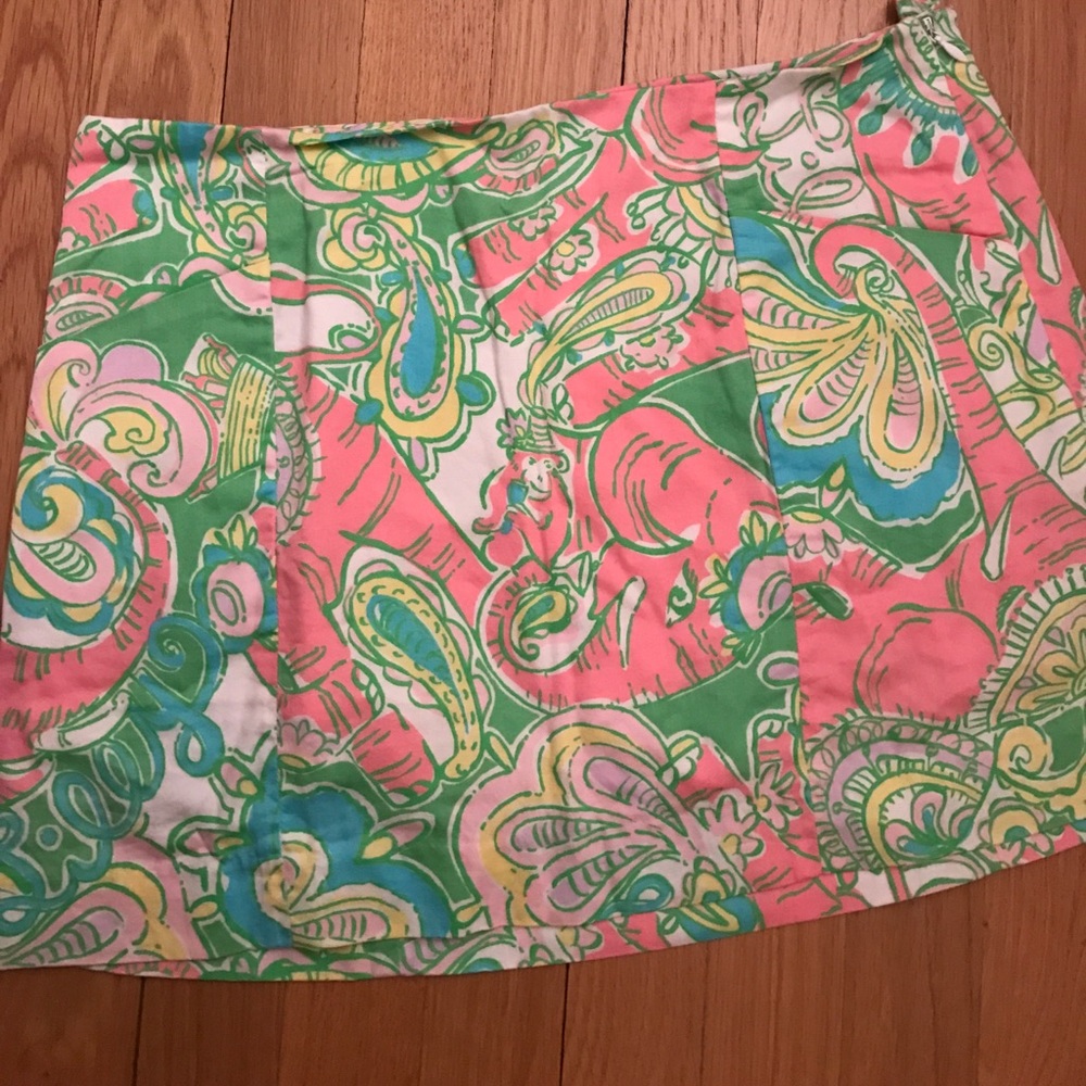 Lilly Pulitzer skort in a classic bright print'
