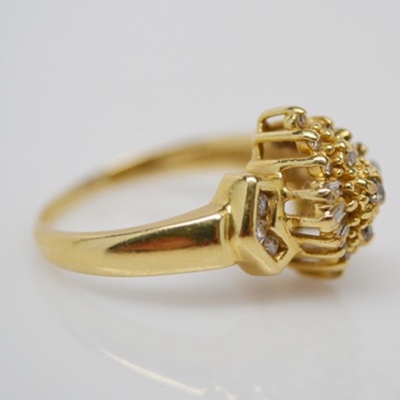 Estate 14k gold diamond ring 💍 - Picture 3 of 8