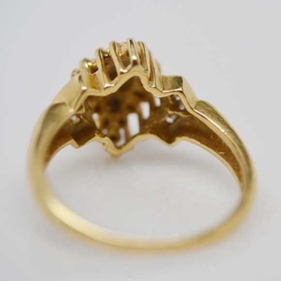 Estate 14k gold diamond ring 💍 - Picture 5 of 8