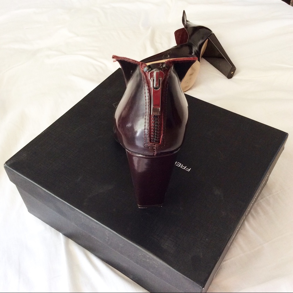 French Connection Myka Heels in Burgundy - Picture 2 of 3