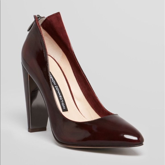 French Connection Myka Heels in Burgundy - Picture 3 of 3
