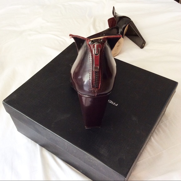 French Connection Myka Heels in Burgundy - Picture 2 of 3