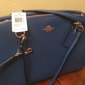 Coach crossgrain christie handbag bright mineral