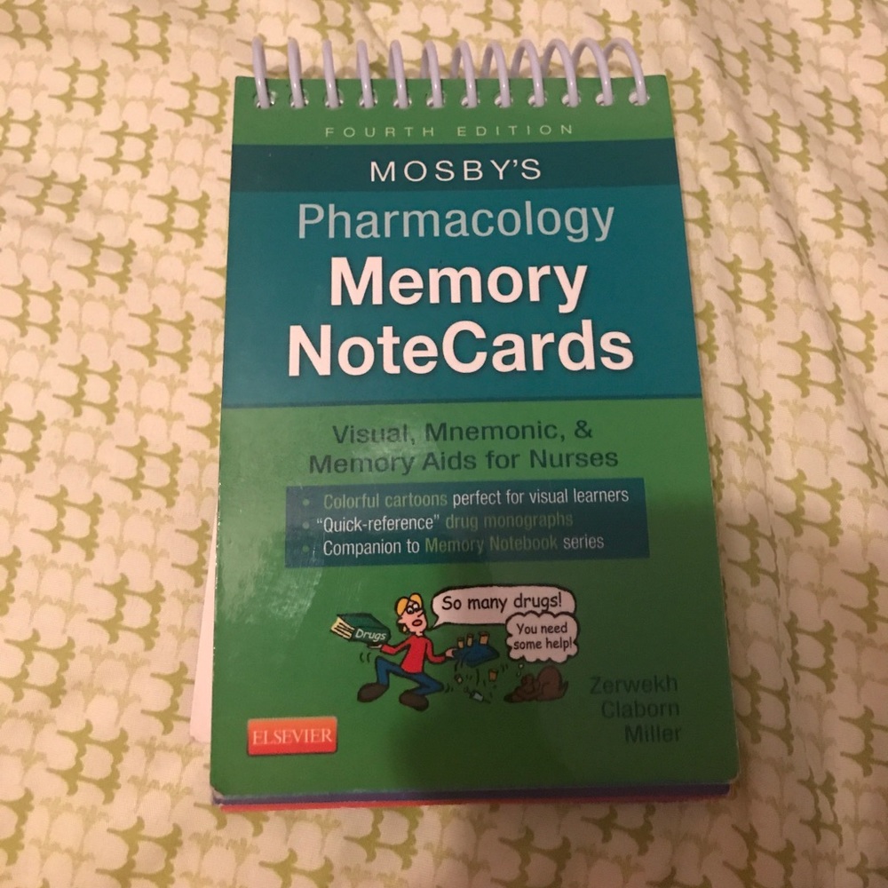 Mosby's Pharm Memory note cards
