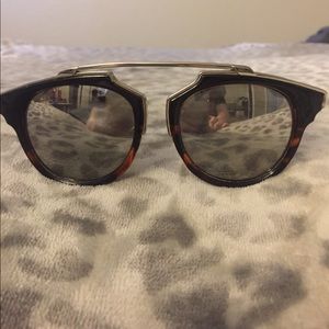 💋IT GOODBYE ! Metal bridge round sunglasses