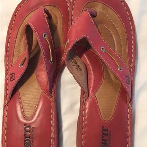 Born sandles light pink/salmon color size 9
