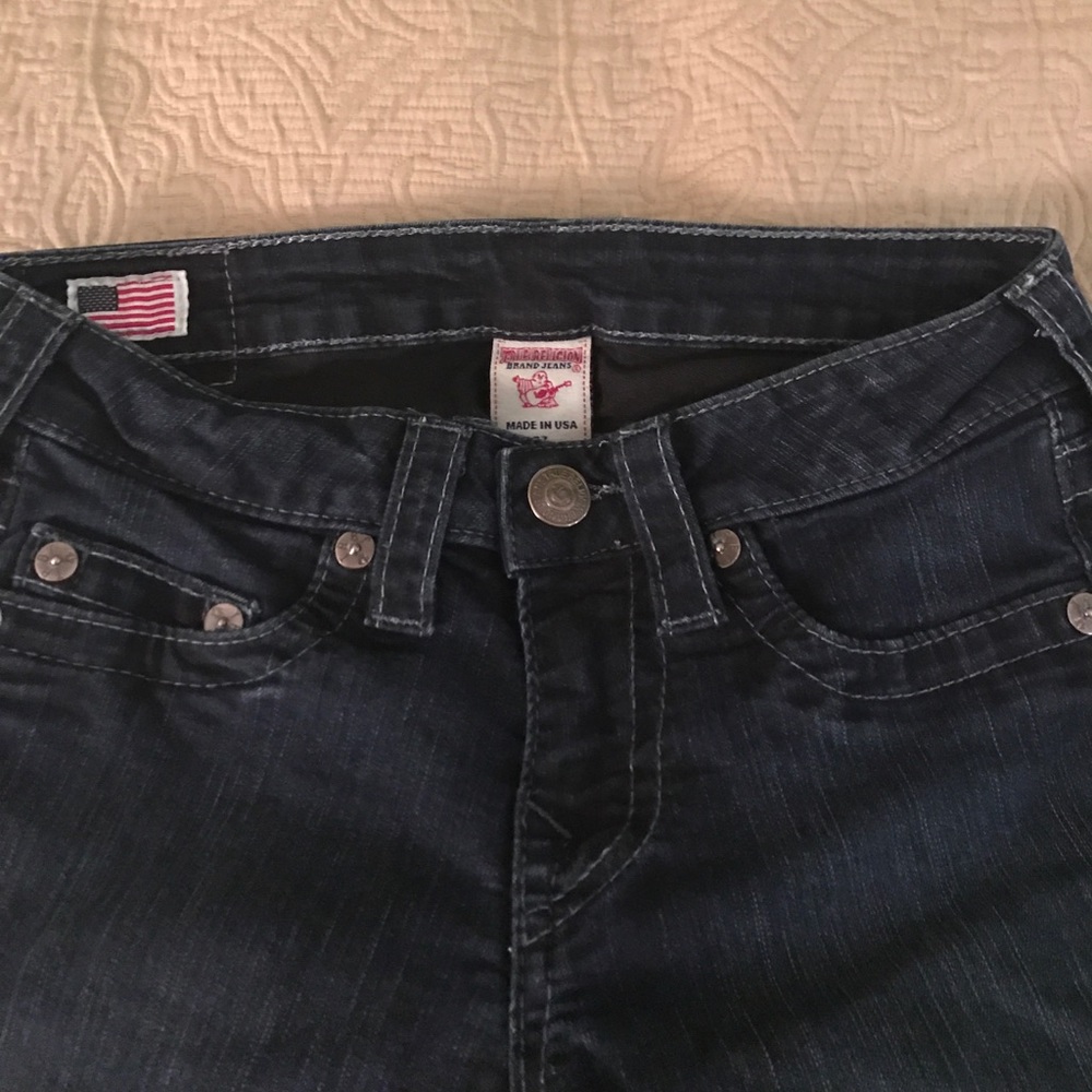 True Religion dark wash jeans size 27!
