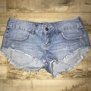 Billabong Jean Cutoff Shorts 27 or 5.