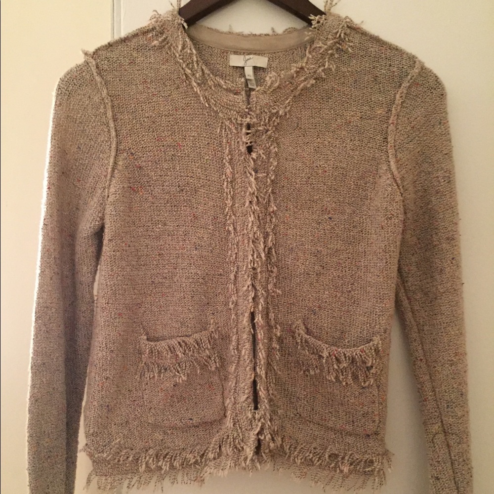 Joie cotton and polyester cardigan.