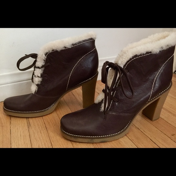 New BCBGirls Chocolate Brown Leather Boot - Picture 2 of 5