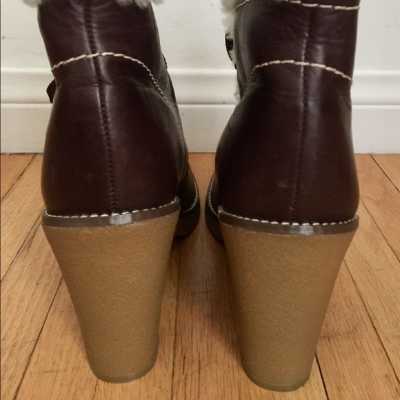 New BCBGirls Chocolate Brown Leather Boot - Picture 3 of 5