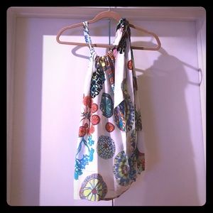 Trina Turk for Banana Republic Tie Neck Top