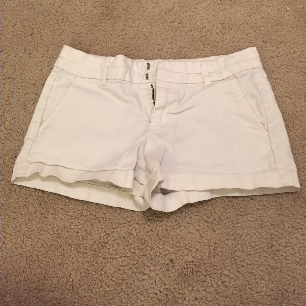White shorts.