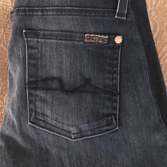 7 for all mankind dark wash jeans size 25 - Picture 2 of 3