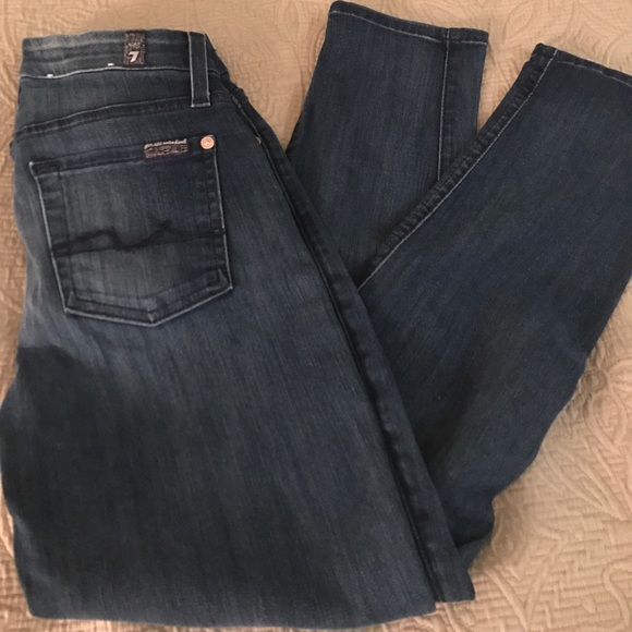 7 for all mankind dark wash jeans size 25 - Picture 3 of 3