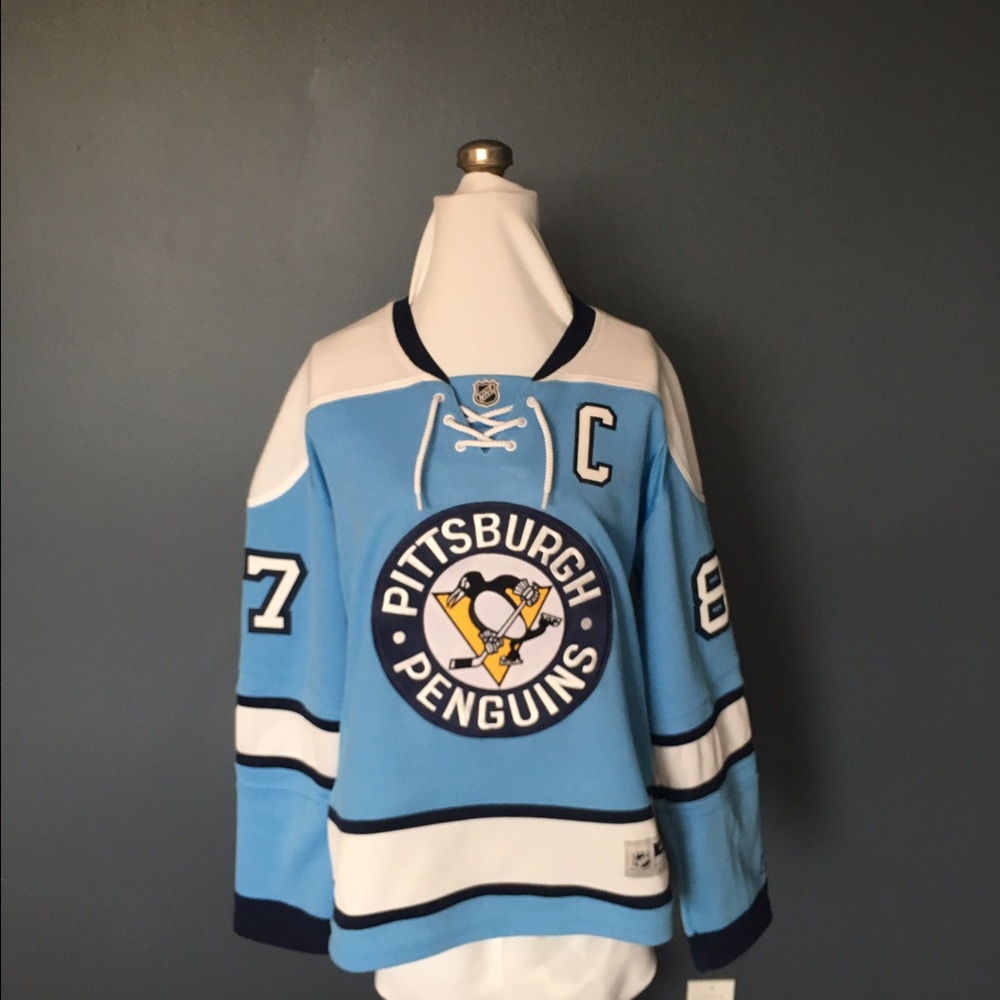 Pittsburgh Penguins baby blue Crosby jersey