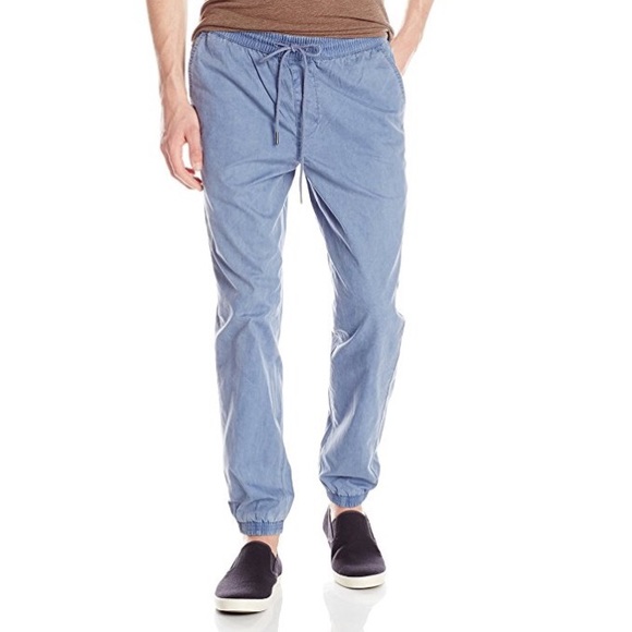 🆕RVCA Men's Lazed Daze Pant , Acid Wash Blue - Picture 3 of 6
