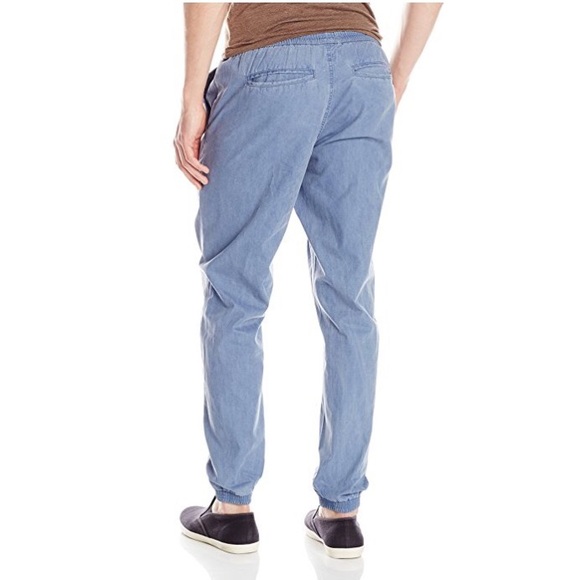 🆕RVCA Men's Lazed Daze Pant , Acid Wash Blue - Picture 4 of 6