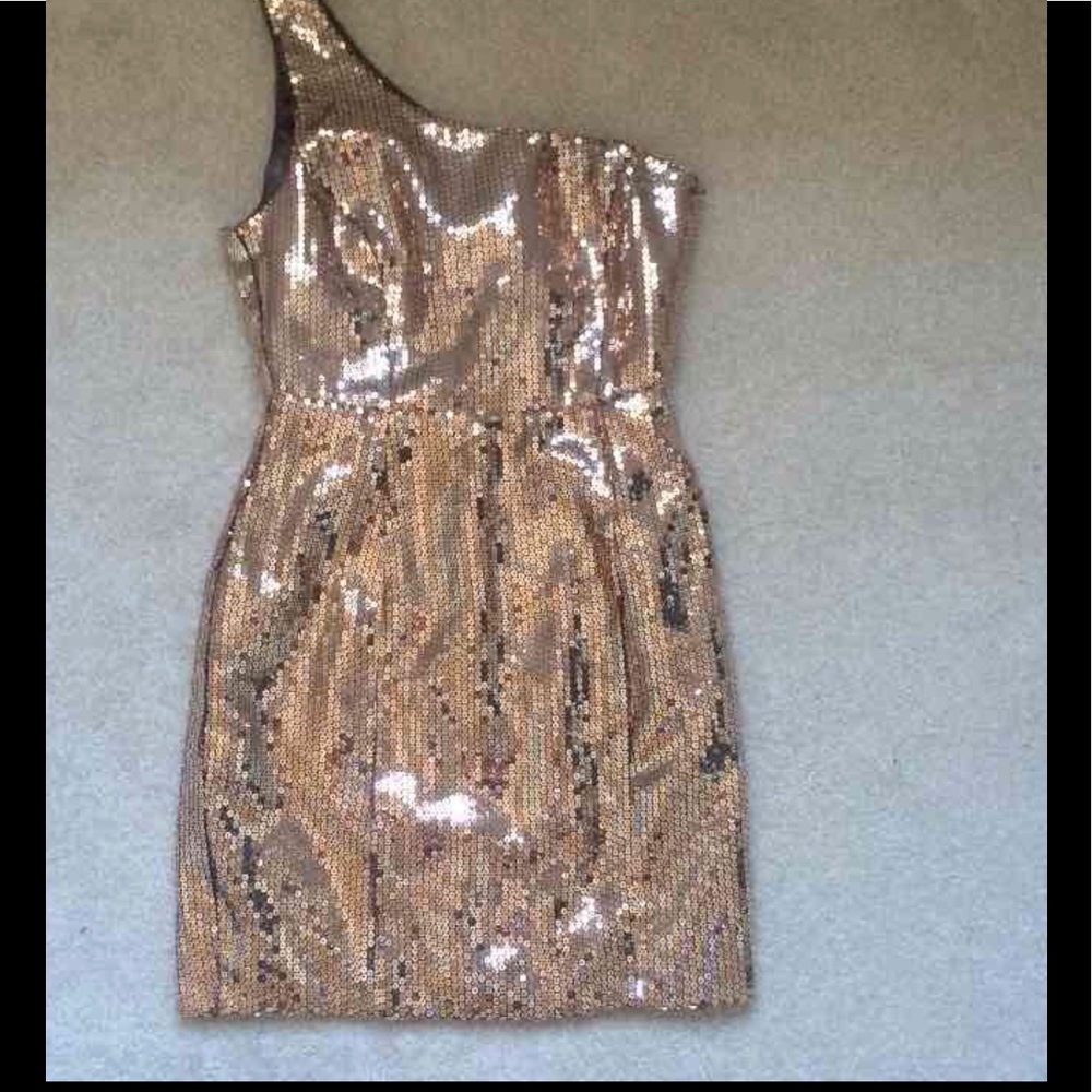 Sequin one shoulder dress size small