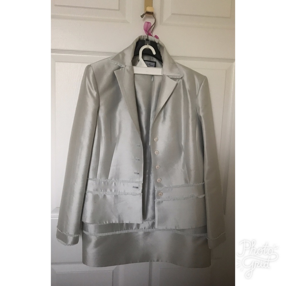 "Silver Bullet" Shimmery Suit