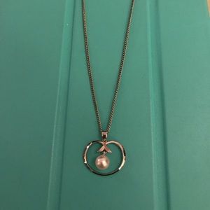 Real pearl silver necklace