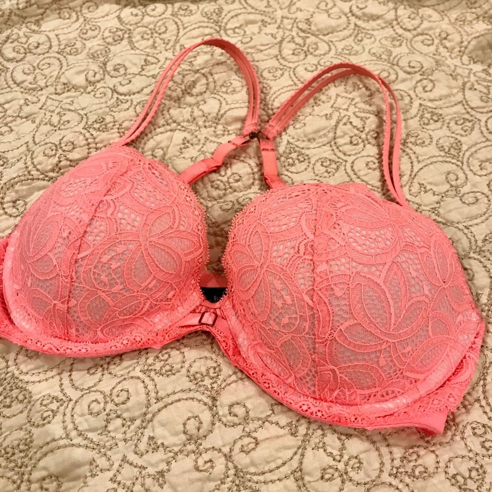 Bright coral VS Very Sexy push-up bra 36C