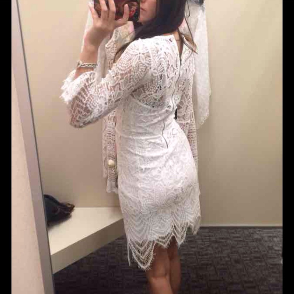 White lace dress Nordstrom sz small