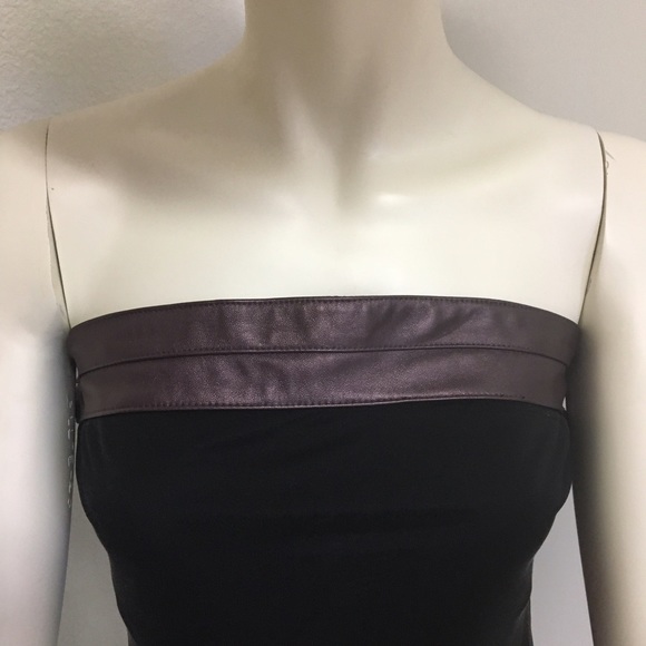 Affliction Black Premium Strapless Silk Top - Picture 3 of 4