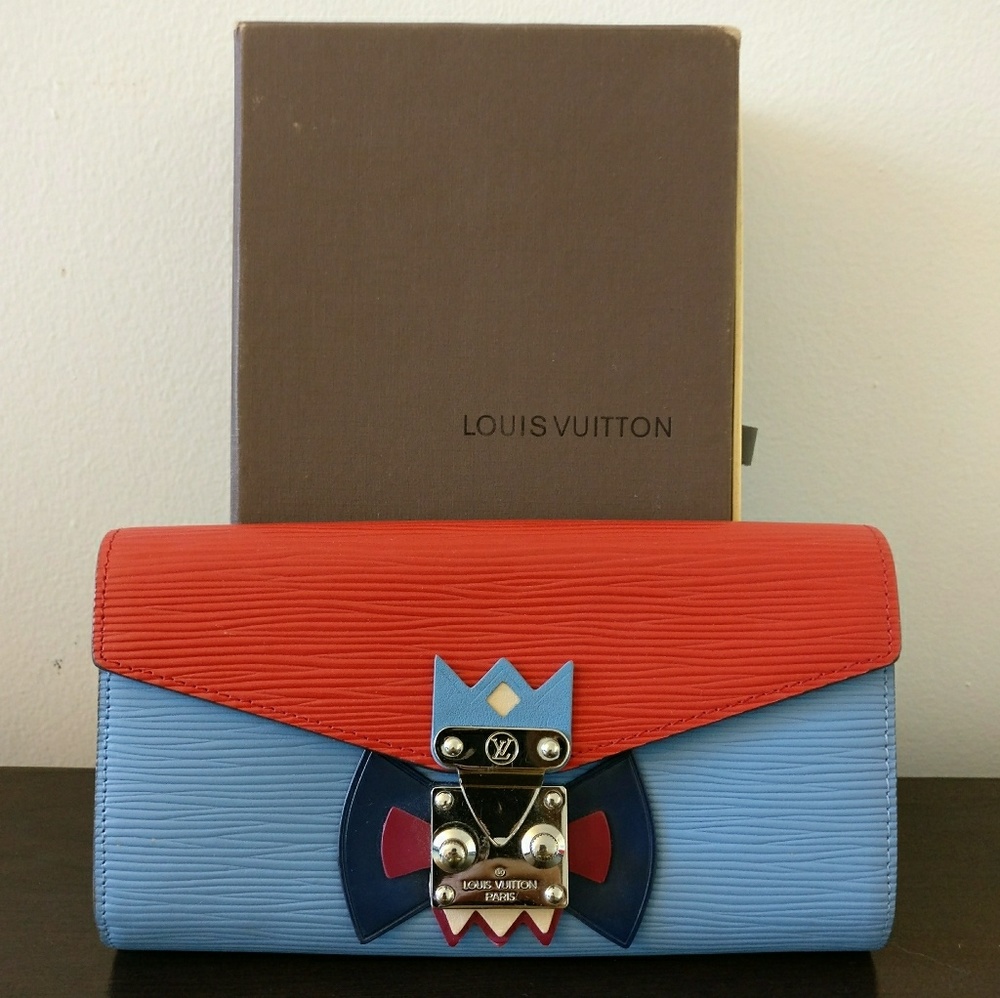 Monogram Damier Epi Sarah Tribal Mask Long Wallet