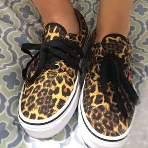 Cheetah print Vans