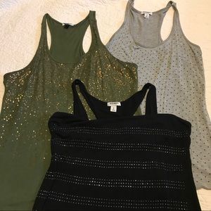 {Old Navy} Tank Top Bundle - 3 Embellished Tanks!!