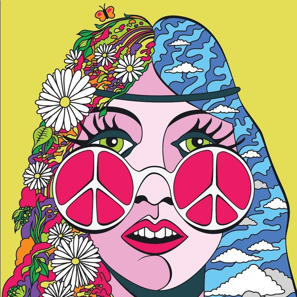 Meet your super groovy Posher! 🌈💖☮️🌸