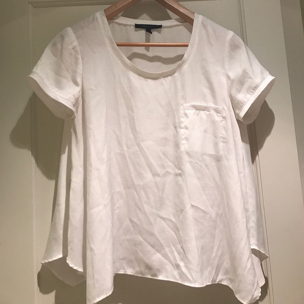 BCBG Maxazria white blouse