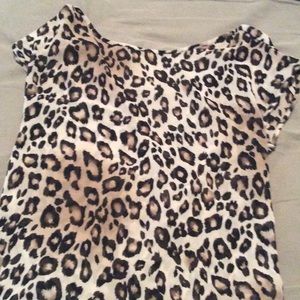 Sexy sheer leopard print top