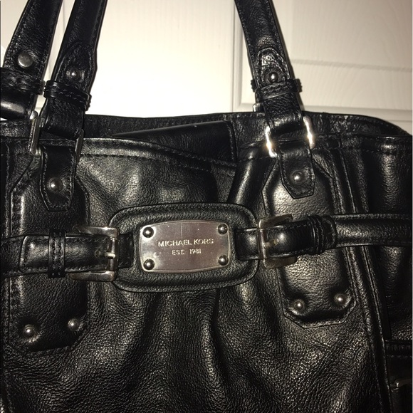 Used Michael Kors black tote bag. - Picture 2 of 5