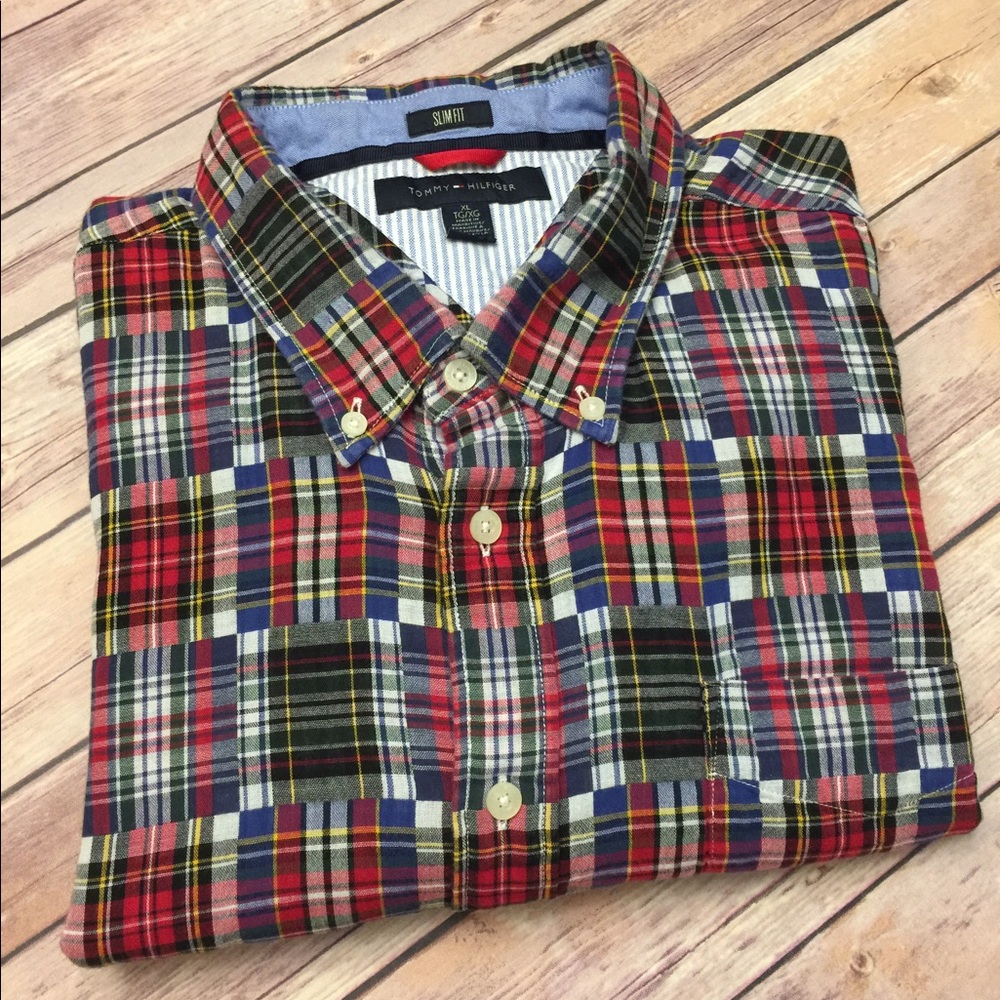 Tommy Hilfiger Men's Dress Shirt Slim Fit