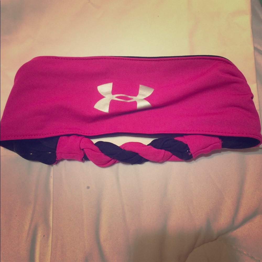 Pink Under Armour Headband
