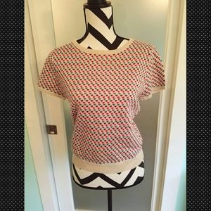 Polka Dot Short-sleeve Sweater