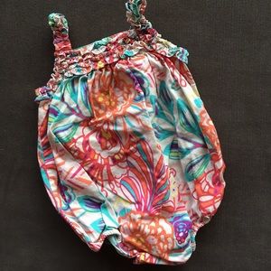 Floral summer onesie